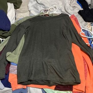 Hunter green athletic long sleeve